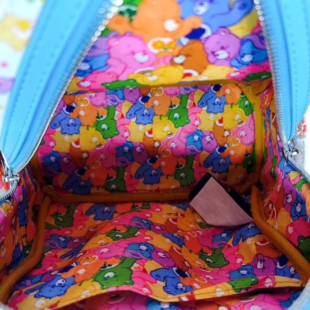 Loungefly x Care Bears 40th Anniversary Rainbow Mini Backpack 9” x 10.5” x 4.5”